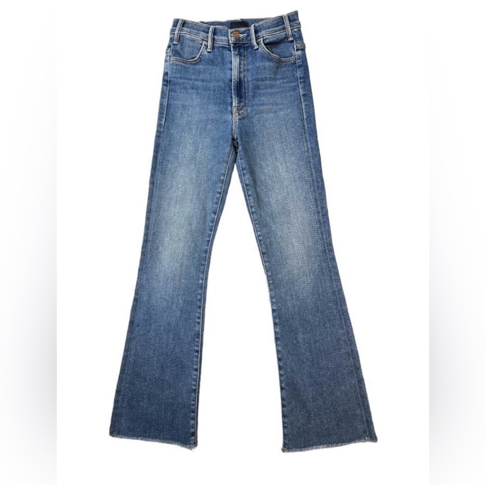 MOTHER The Hustler Ankle Fray Jeans in Big Sky Size 24